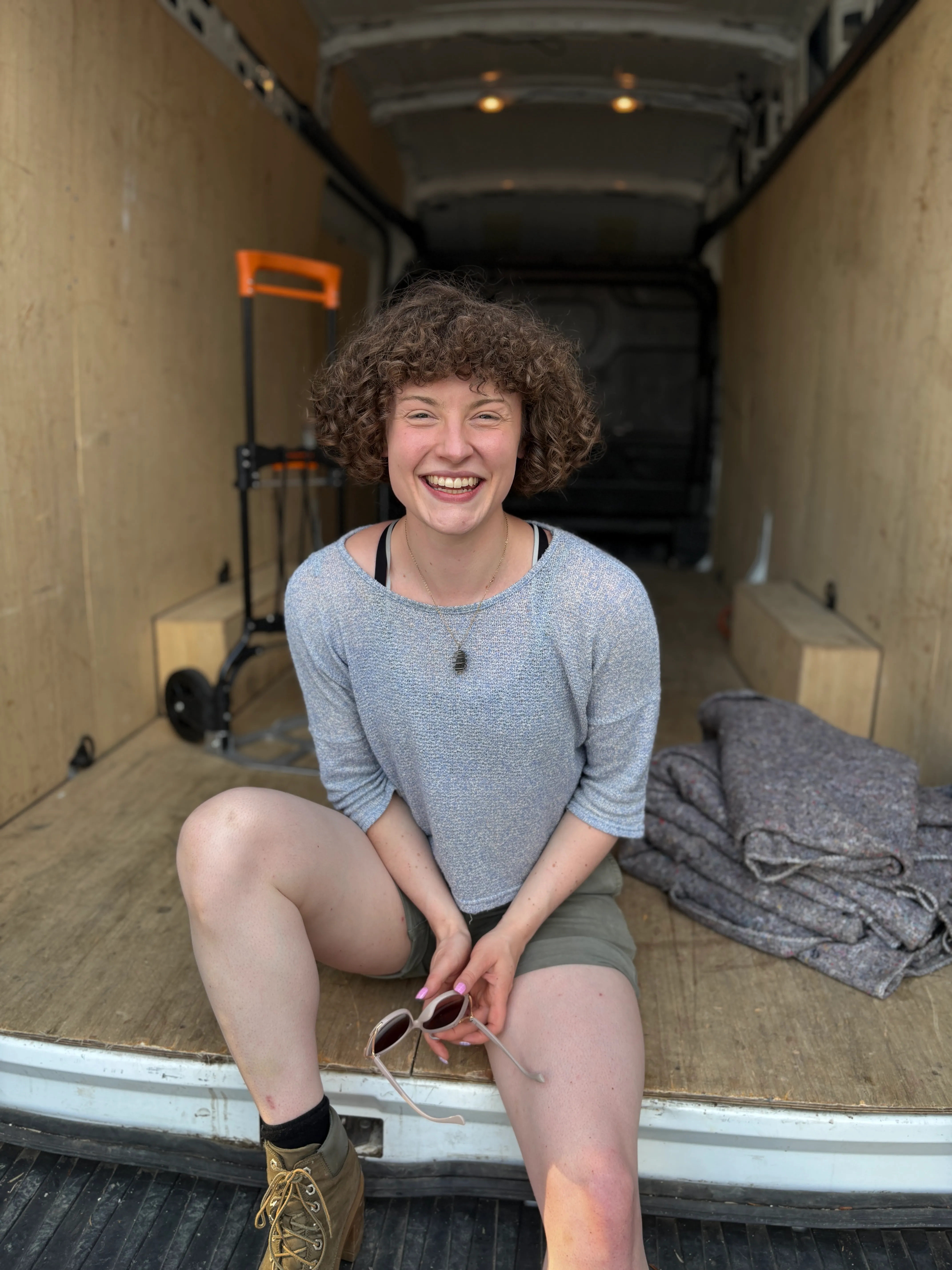 Hannah Crawford, founder of Han With A Van, a female removals service in London.